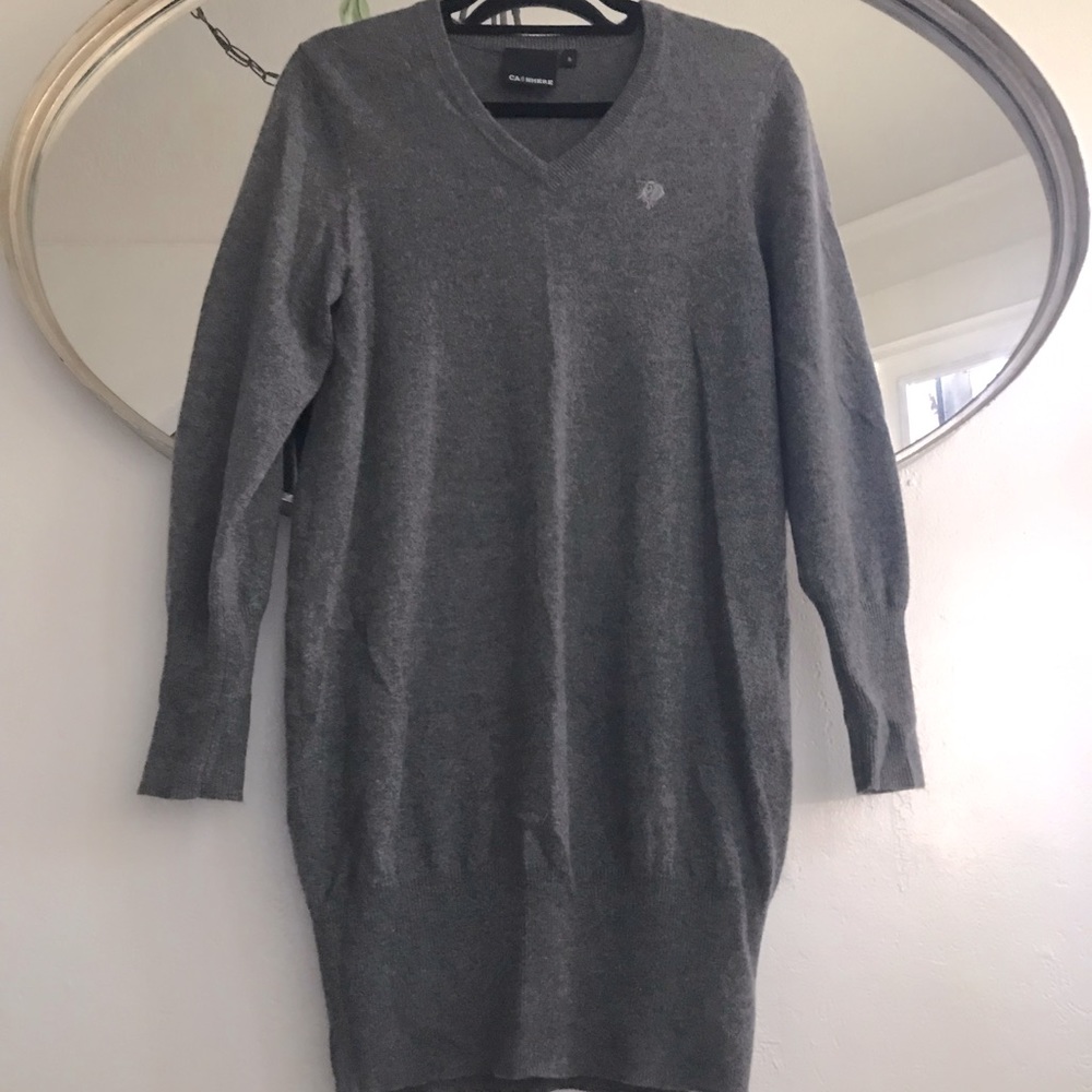 Ca$hmere gray sweater/dress